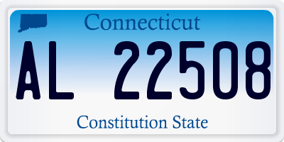 CT license plate AL22508
