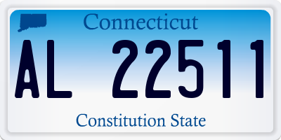 CT license plate AL22511