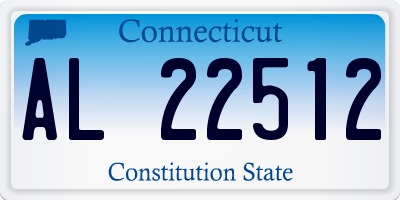 CT license plate AL22512