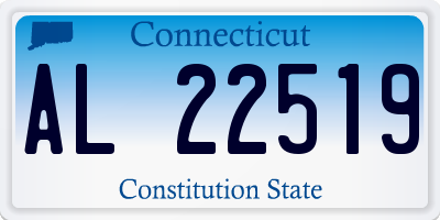 CT license plate AL22519