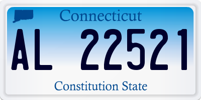 CT license plate AL22521