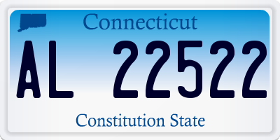 CT license plate AL22522