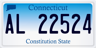 CT license plate AL22524