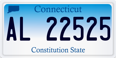 CT license plate AL22525