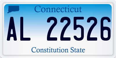 CT license plate AL22526