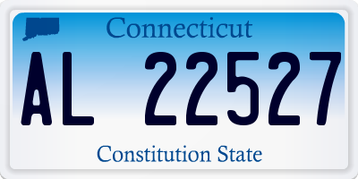 CT license plate AL22527