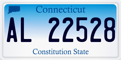 CT license plate AL22528
