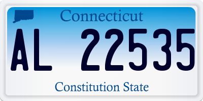 CT license plate AL22535
