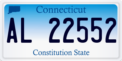 CT license plate AL22552
