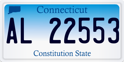 CT license plate AL22553