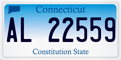 CT license plate AL22559