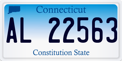 CT license plate AL22563