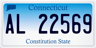 CT license plate AL22569