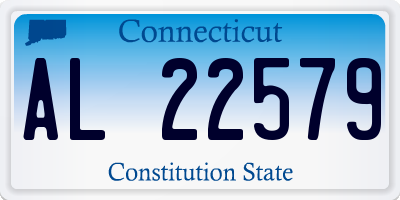 CT license plate AL22579