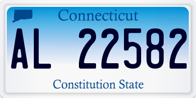 CT license plate AL22582