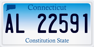 CT license plate AL22591