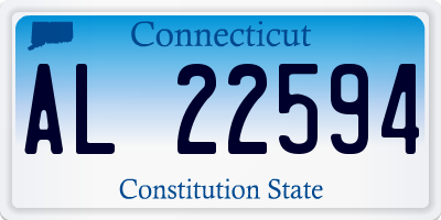 CT license plate AL22594
