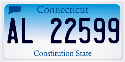 CT license plate AL22599