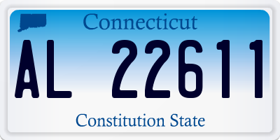 CT license plate AL22611