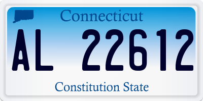 CT license plate AL22612