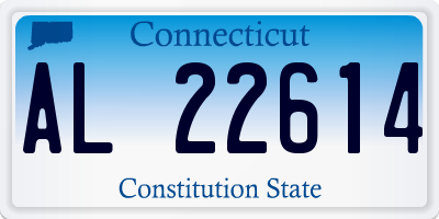 CT license plate AL22614