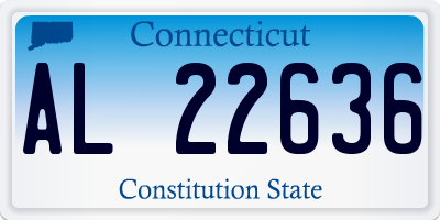 CT license plate AL22636