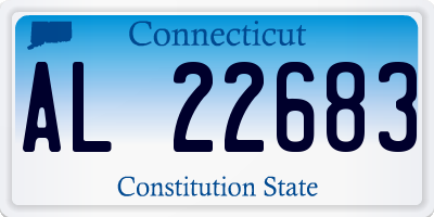 CT license plate AL22683