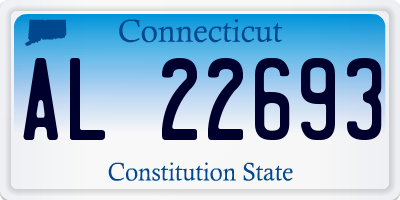 CT license plate AL22693