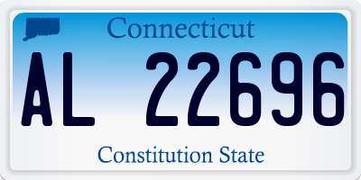 CT license plate AL22696