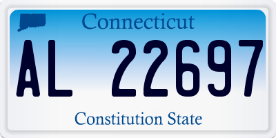 CT license plate AL22697