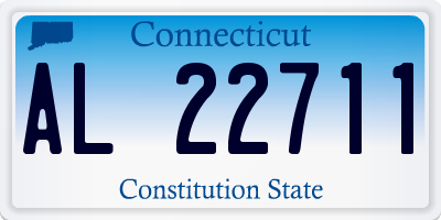 CT license plate AL22711