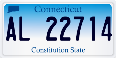 CT license plate AL22714