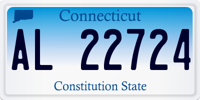 CT license plate AL22724
