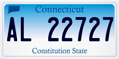 CT license plate AL22727
