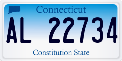 CT license plate AL22734