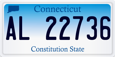 CT license plate AL22736