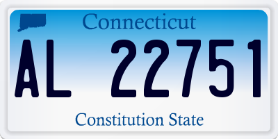CT license plate AL22751