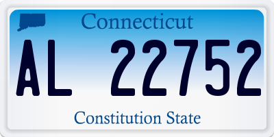 CT license plate AL22752