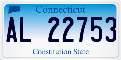 CT license plate AL22753