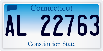CT license plate AL22763