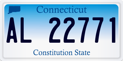 CT license plate AL22771