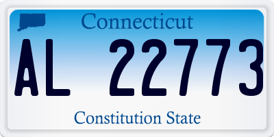 CT license plate AL22773