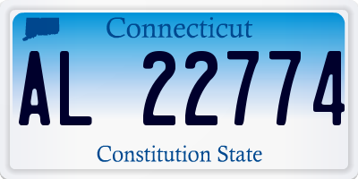 CT license plate AL22774