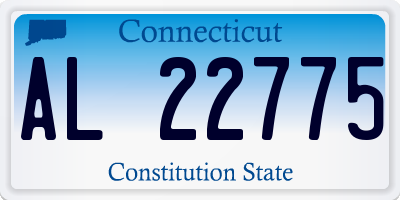 CT license plate AL22775