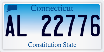 CT license plate AL22776