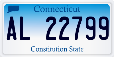 CT license plate AL22799