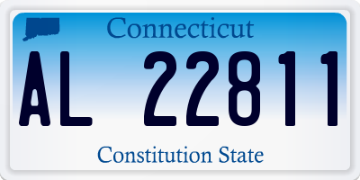 CT license plate AL22811