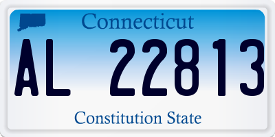 CT license plate AL22813