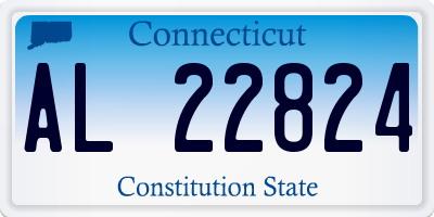 CT license plate AL22824
