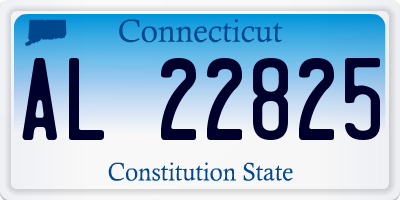 CT license plate AL22825